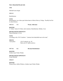 Men`s Basketball Decade Info - University of Charleston Athletics