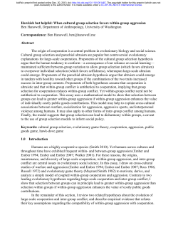 Hawkish but helpful: When cultural group selection favors