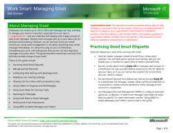 Managing Email Get Started