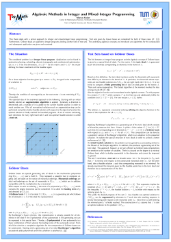 Algebraic Methods in Integer and Mixed