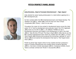 Alex McLeod, Commissioning Editor&ndash; BBC Daytime