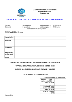 netball theory examination