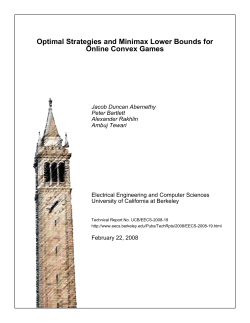 Optimal Strategies and Minimax Lower Bounds for Online Convex