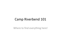 Camp Riverbend 101