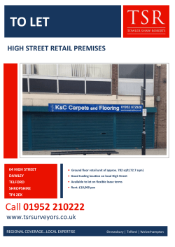 to let high street retail premises