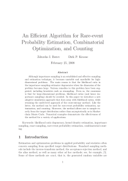 An Efficient Algorithm for Rare-event Probability