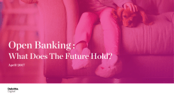 Open Banking - What The Future Holds