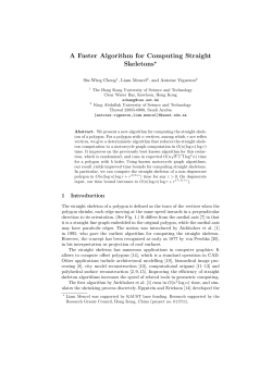 A Faster Algorithm for Computing Straight Skeletons