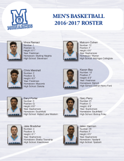 men`s basketball 2016-2017 roster