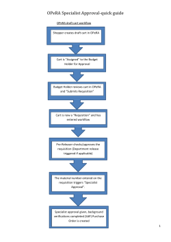 OPeRA Specialist Approval