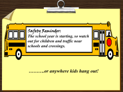 Back to School Safety Tips