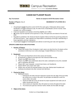CANOE BATTLESHIP RULES