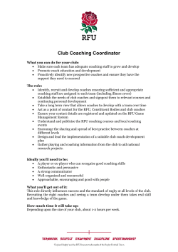 Club Coaching Coordinator