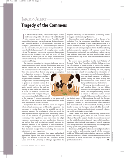 Tragedy of the Commons