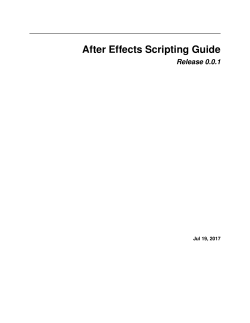 After Effects Scripting Guide