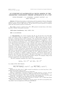 An overview of mathematical issues arising in the