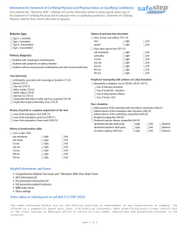 Information for Statement of Certifying Physician and