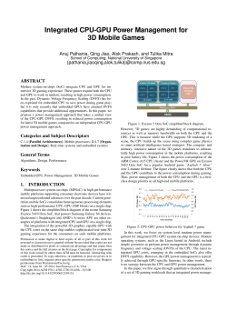 Integrated CPU-GPU Power Management for 3D