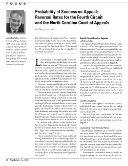 Probability of Success on Appeal: Reversal Rates for