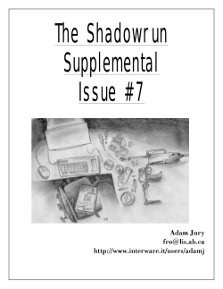 The Shadowrun Supplemental #7