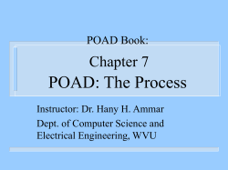 The POAD Process