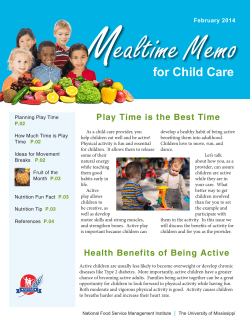 for Child Care - Institute of Child Nutrition