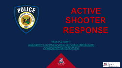 IMPORTANT FACTS ABOUT ACTIVE SHOOTER SITUATIONS