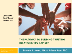 The Pathway to Building Trusting Relationships Rapidly
