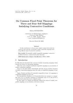 On common fixed point theorems for three and four self mappings