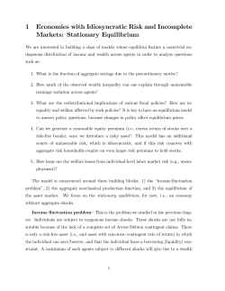 Stationary Equilibrium