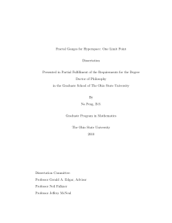 Fractal Gauges for Hyperspace: One Limit Point Dissertation