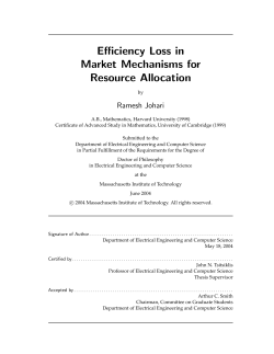 Efficiency Loss in Market Mechanisms for Resource Allocation