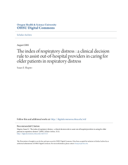 The index of respiratory distress : a clinical decision rule to assist out