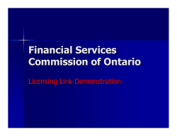 Licensing Link Demonstration - Agent and Brokers