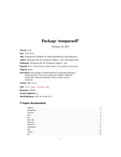 Package `nonparaeff`