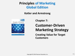 Customer-Driven Marketing Strategy
