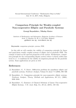 Comparison Principle for Weakly-coupled Non