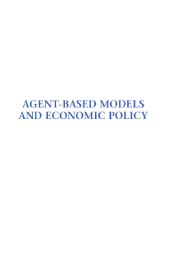 agent-based models and economic policy - OFCE