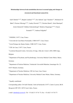 Targeted journal: NeuroImage, section Cognitive - HAL