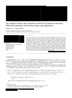 The adapted solution and comparison theorem for backward