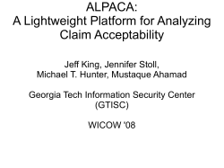 ALPACA: A Lightweight Platform for Analyzing Claim Acceptability