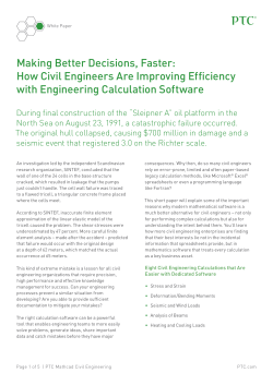 Making Better Decisions, Faster with Civil and structural