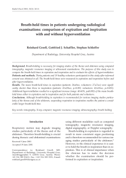 comparison of expiration and inspiration with and without