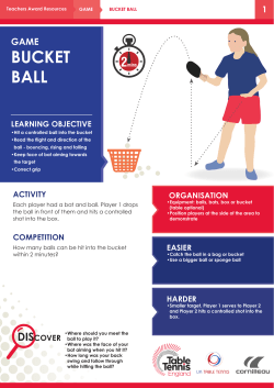 bucket ball - Table Tennis England