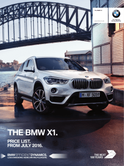 THE BMW X1. - Cooper BMW