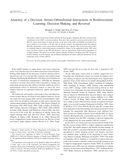 Anatomy of a Decision: Striato-Orbitofrontal