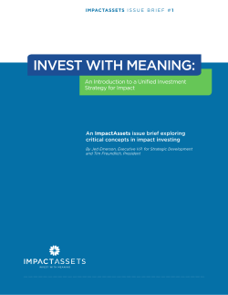 Invest with Meaning