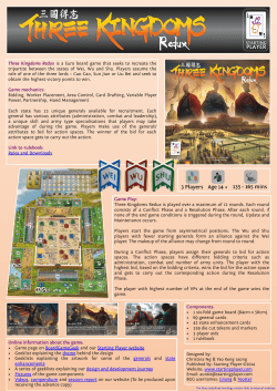 Three Kingdoms Redux is a Euro board game that