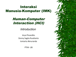 HCI - Student Blog UB