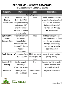 Skating Programs - The Township of Lucan